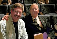 Bill Shaffer, Topeka, with Harry Langdon, Kansas City