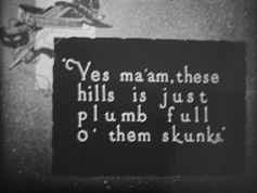 Typical silent Western genre dialogue