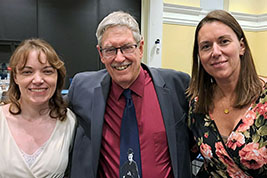 Katherine Pratt, KSFF President Bill Shaffer, and Katherine's sister, Mandy Pratt, pose for this group-photo